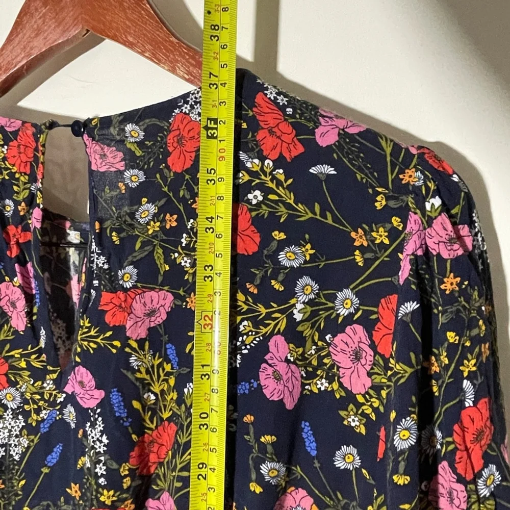 banana republic mini Floral Long Sleeve Dress - Picture 5 of 7